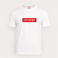 Fit4Fire Rescue T-Shirt „Pulse“ – Herren · Weiß / Rot