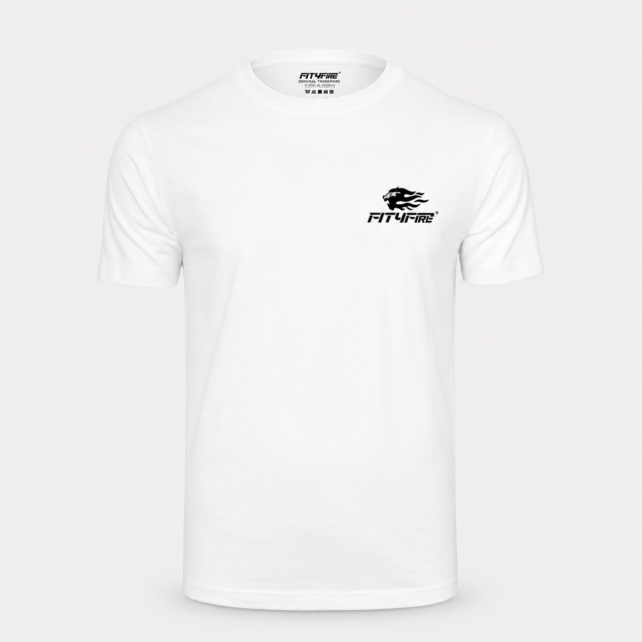 Fit4Fire Performance T-Shirt „Flame“ – Herren · Weiß