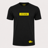 Fit4Fire Rescue T-Shirt „Pulse“ – Herren · Schwarz / Gelb