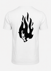 Fit4Fire Performance T-Shirt „Flame“ – Herren · Weiß