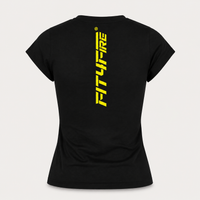Fit4Fire Femme T-Shirt „Flame“ – Damen · Schwarz