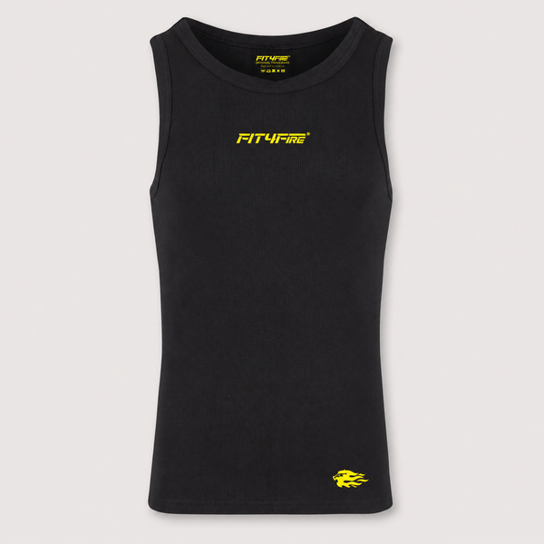 Fit4Fire Athletics Tank „Flame“ – Herren · Schwarz