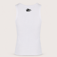Fit4Fire Athletics Tank „Flame“ – Herren · Weiß