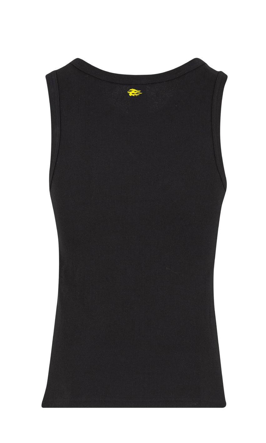 Fit4Fire Athletics Tank „Flame“ – Herren · Schwarz