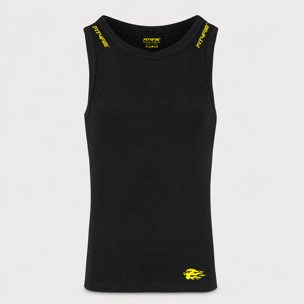 Fit4Fire Athletics Tank „Blackout“ – Herren · Schwarz