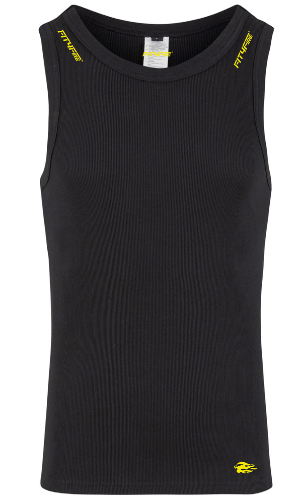 Fit4Fire Athletics Tank „Blackout“ – Herren · Schwarz